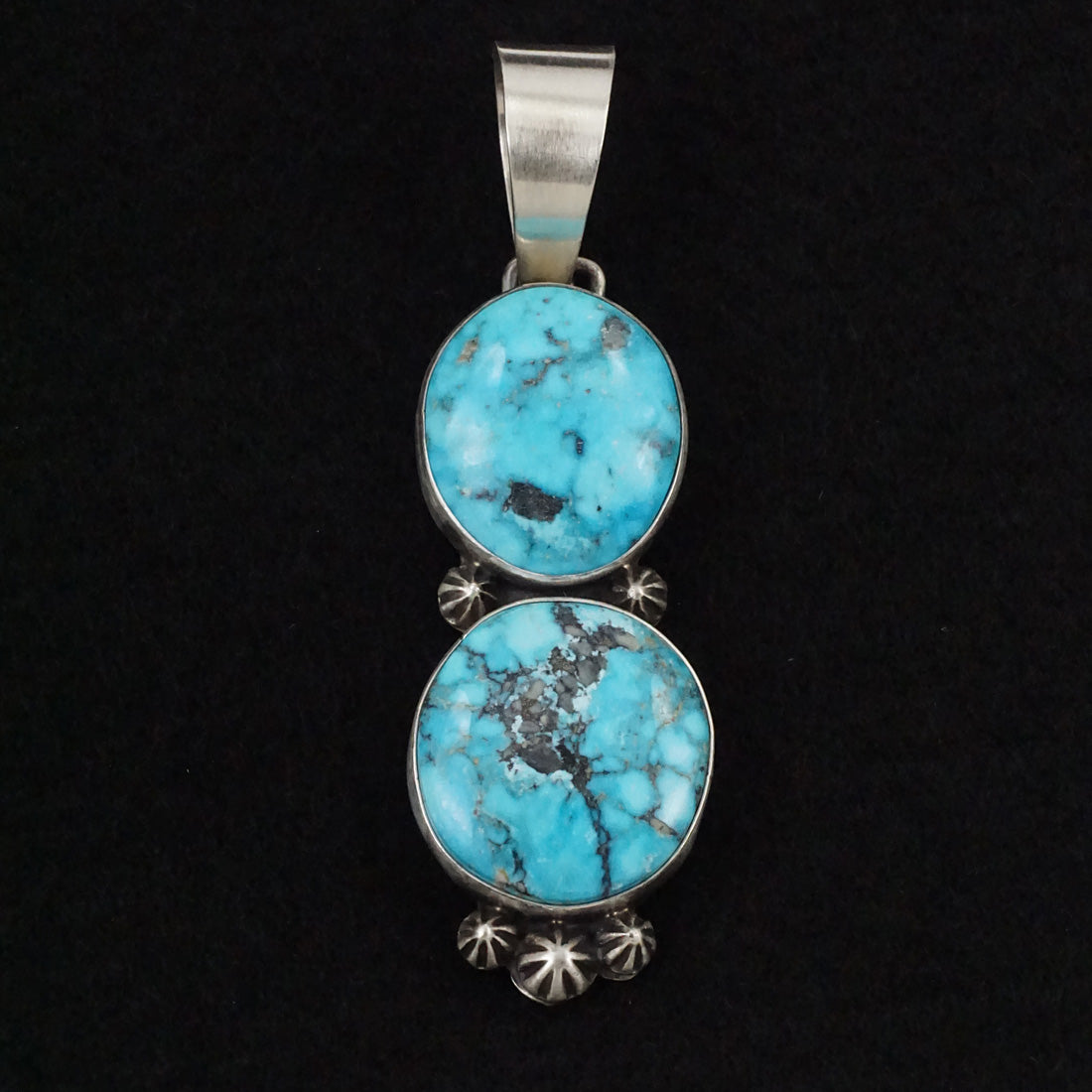 Bobby Johnson Turquoise & Sterling Silver Pendant