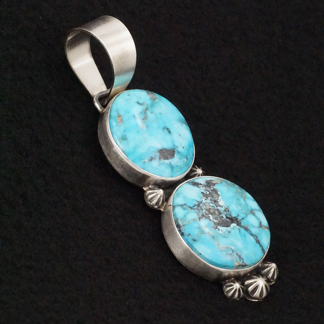 Bobby Johnson Turquoise & Sterling Silver Pendant