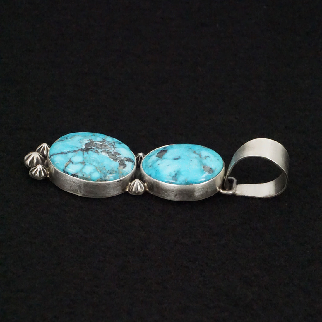 Bobby Johnson Turquoise & Sterling Silver Pendant