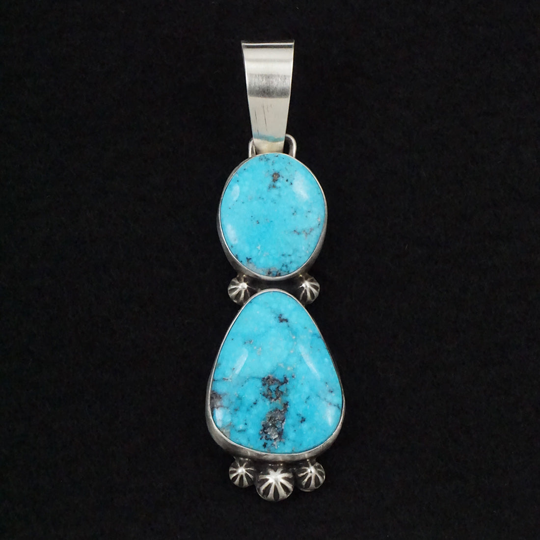 Bobby Johnson Turquoise & Sterling Silver Pendant