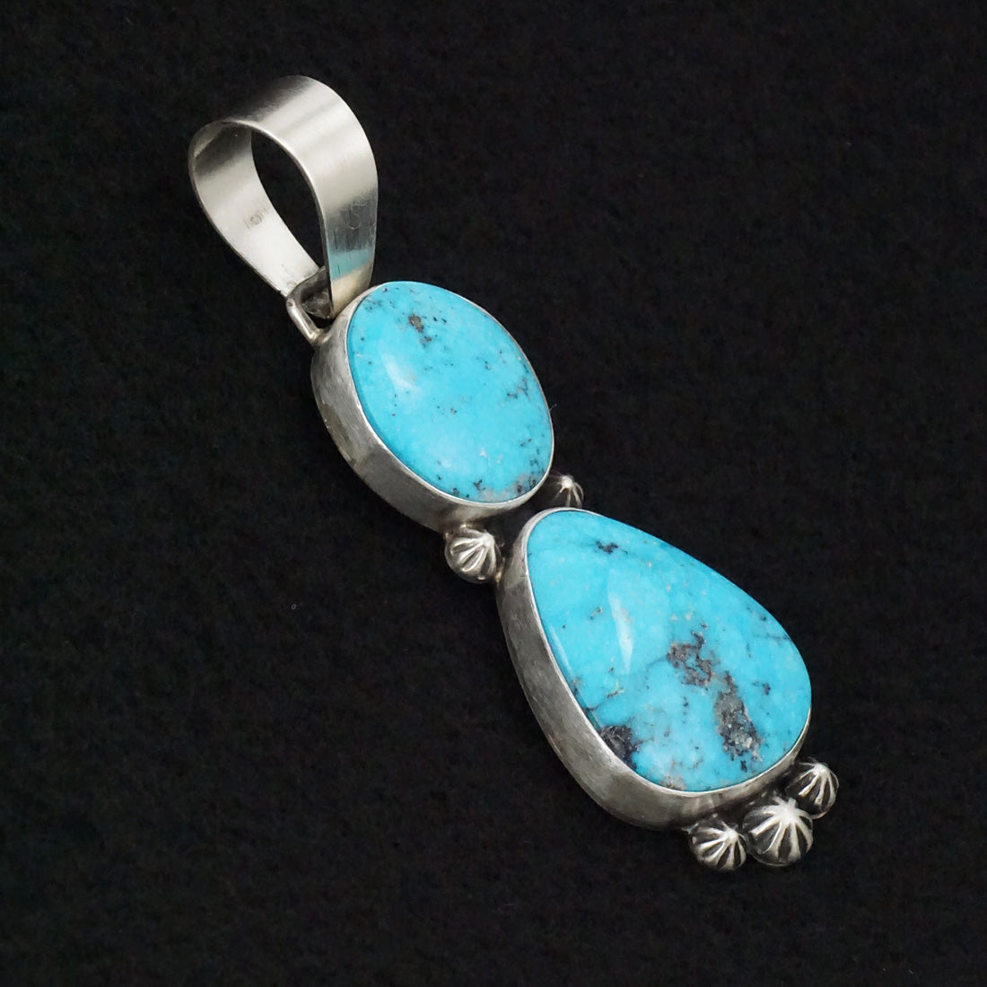 Bobby Johnson Turquoise & Sterling Silver Pendant