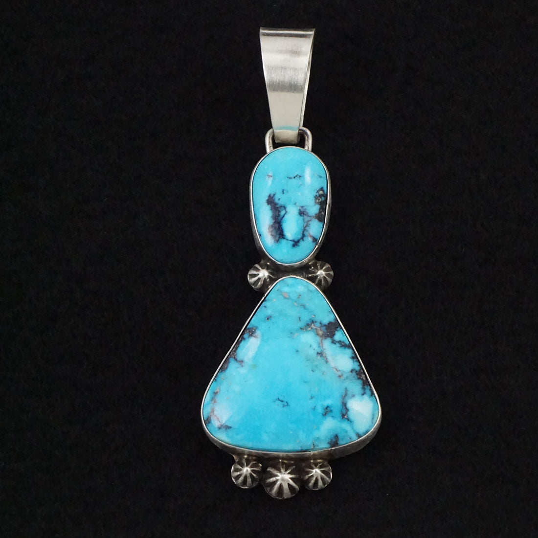 Bobby Johnson Turquoise & Sterling Silver Pendant