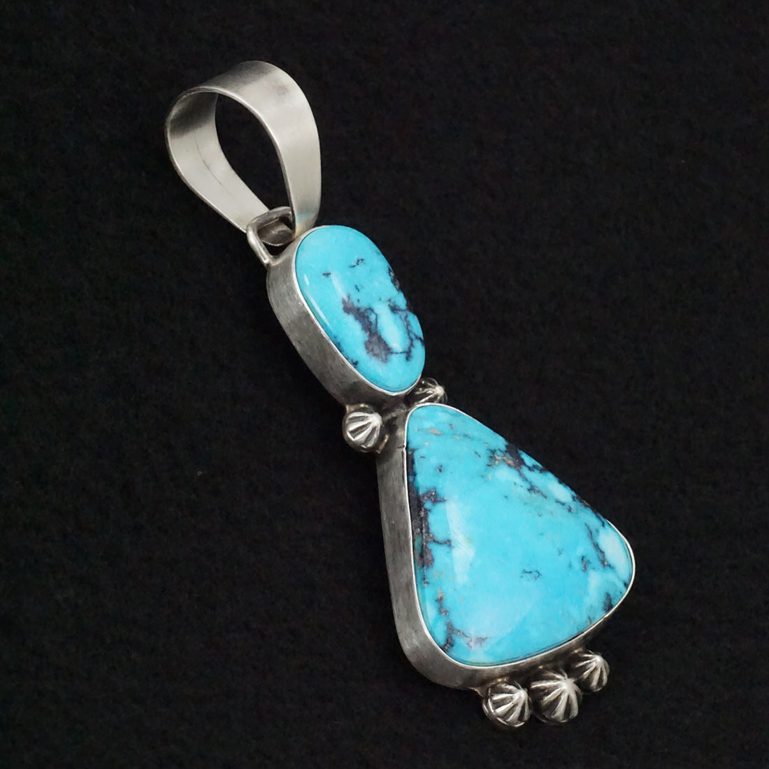 Bobby Johnson Turquoise & Sterling Silver Pendant