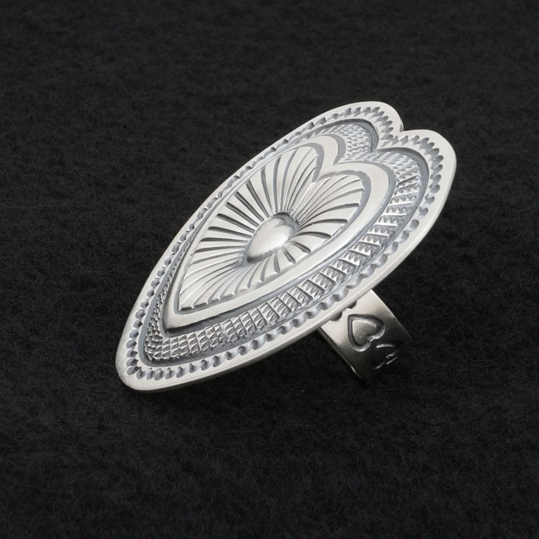 Arnold Blackgoat Sterling Silver Ring Adj.