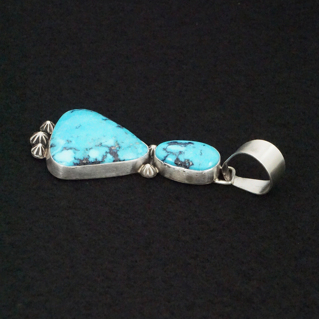 Bobby Johnson Turquoise & Sterling Silver Pendant