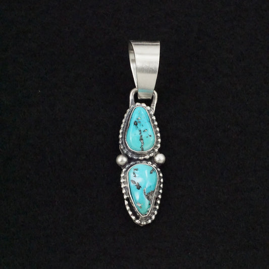 Bobby Johnson Turquoise & Sterling Silver Pendant