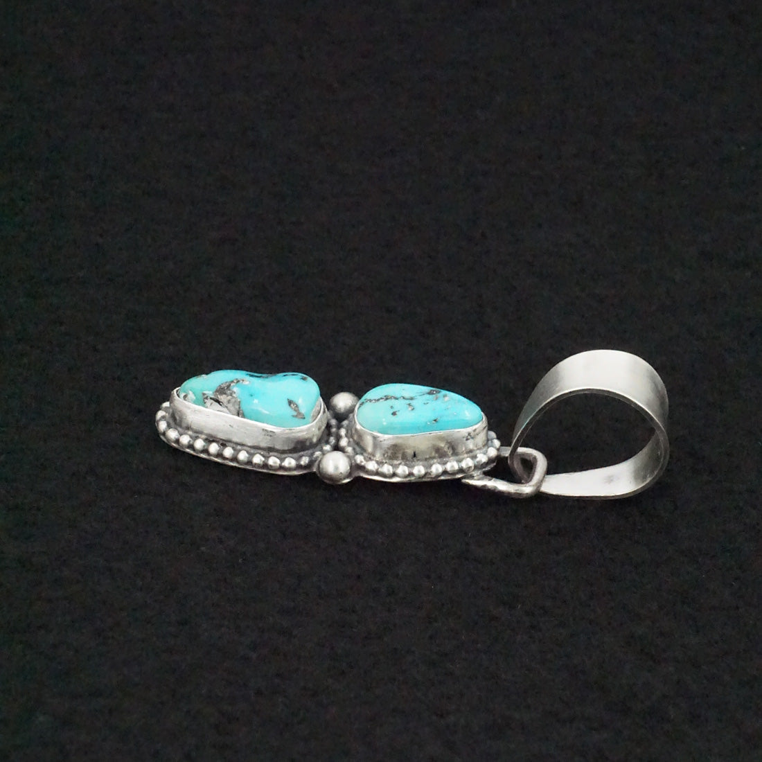 Bobby Johnson Turquoise & Sterling Silver Pendant