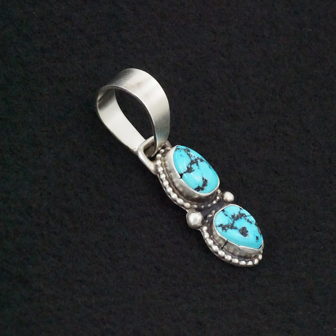 Bobby Johnson Turquoise & Sterling Silver Pendant