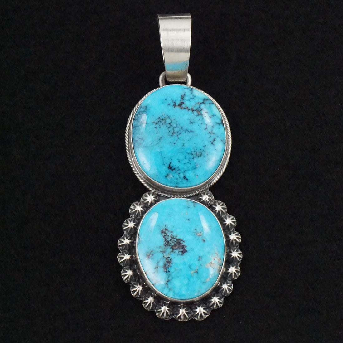 Bobby Johnson Turquoise & Sterling Silver Pendant