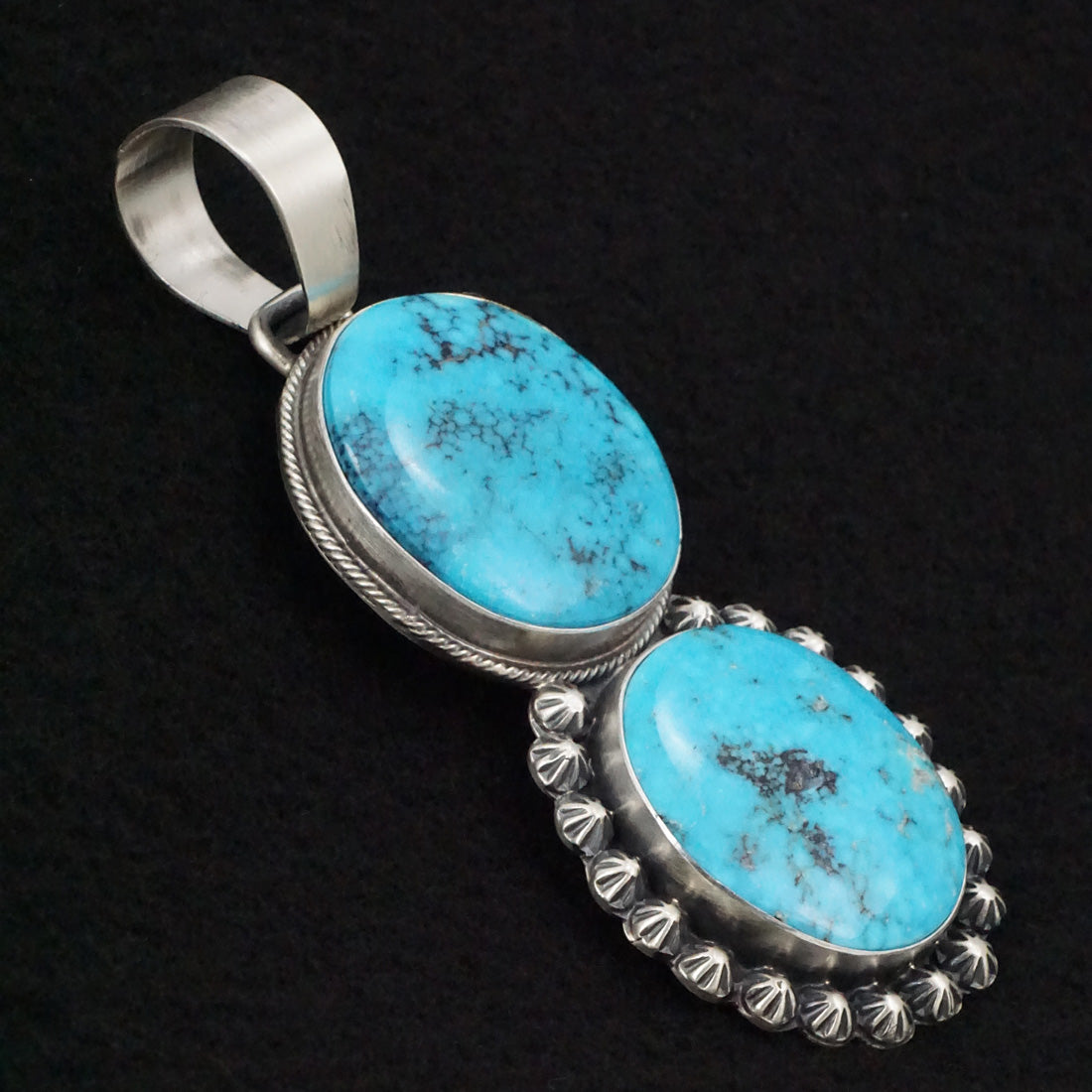 Bobby Johnson Turquoise & Sterling Silver Pendant