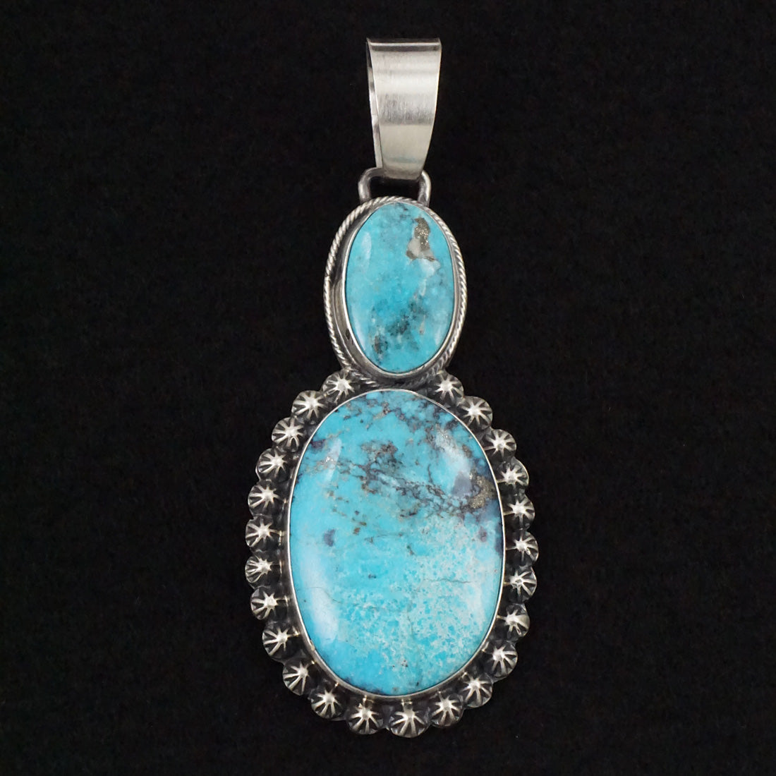 Bobby Johnson Turquoise & Sterling Silver Pendant