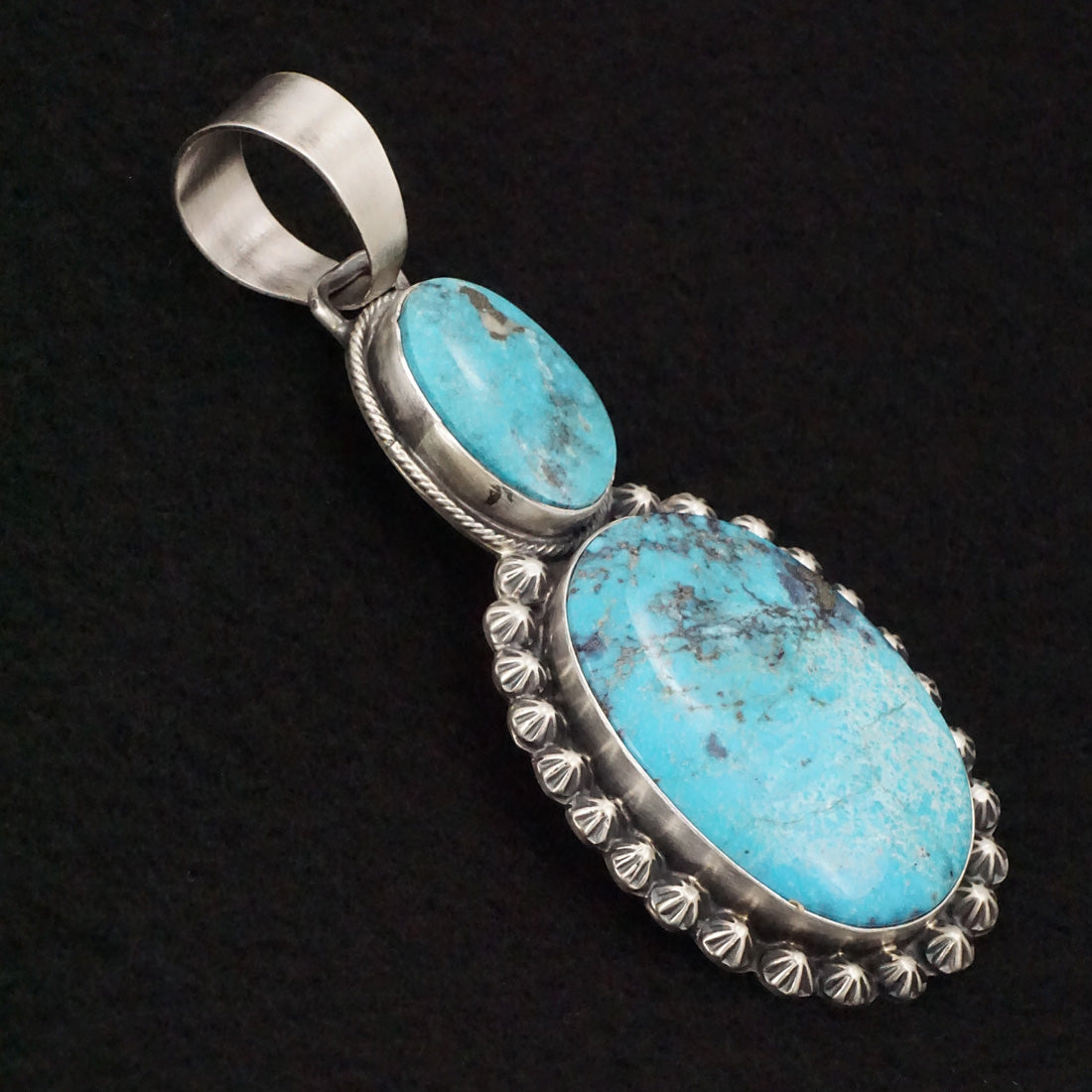 Bobby Johnson Turquoise & Sterling Silver Pendant