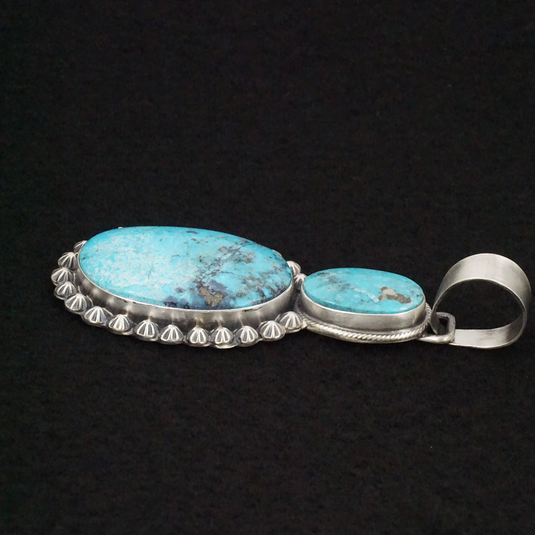 Bobby Johnson Turquoise & Sterling Silver Pendant