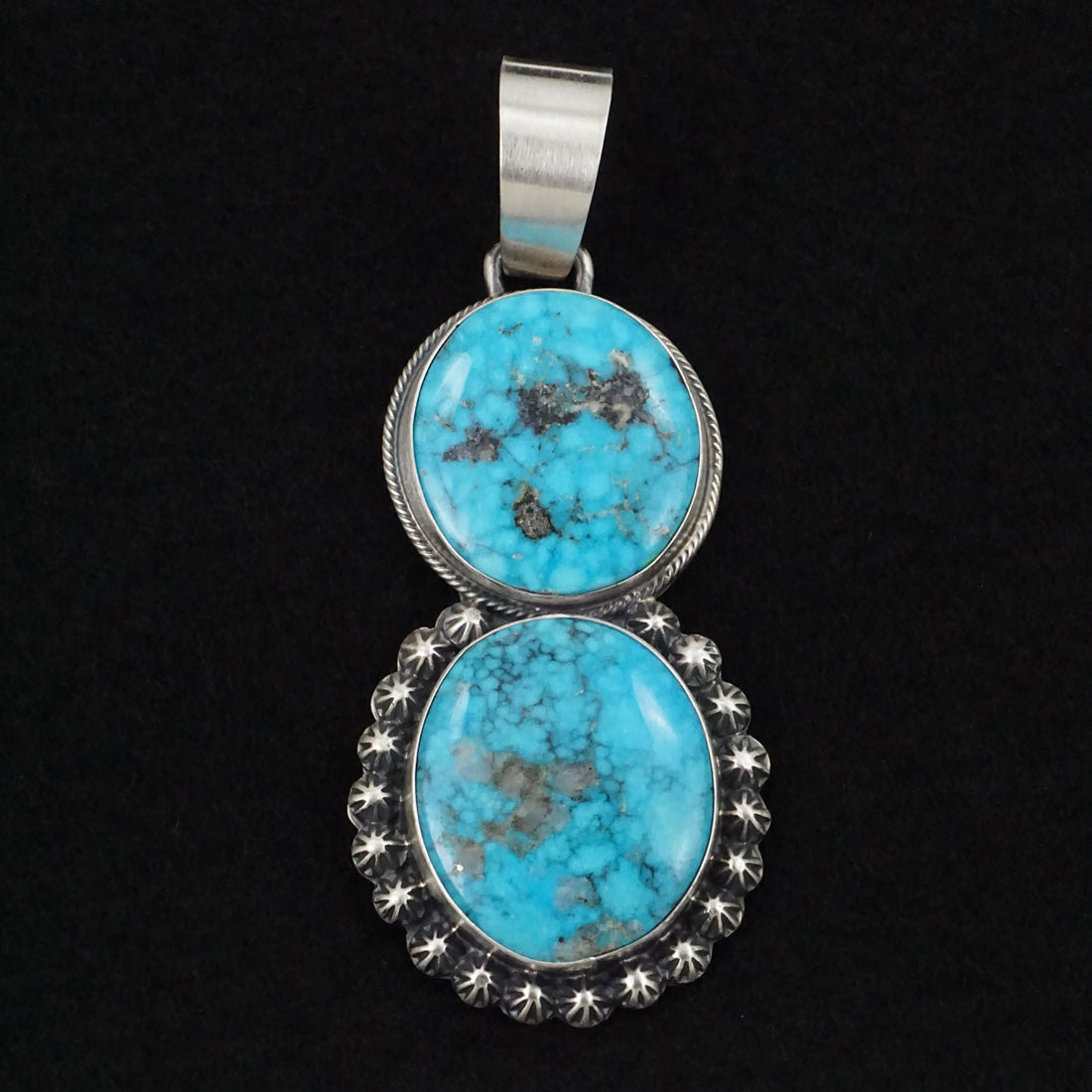 Bobby Johnson Turquoise & Sterling Silver Pendant