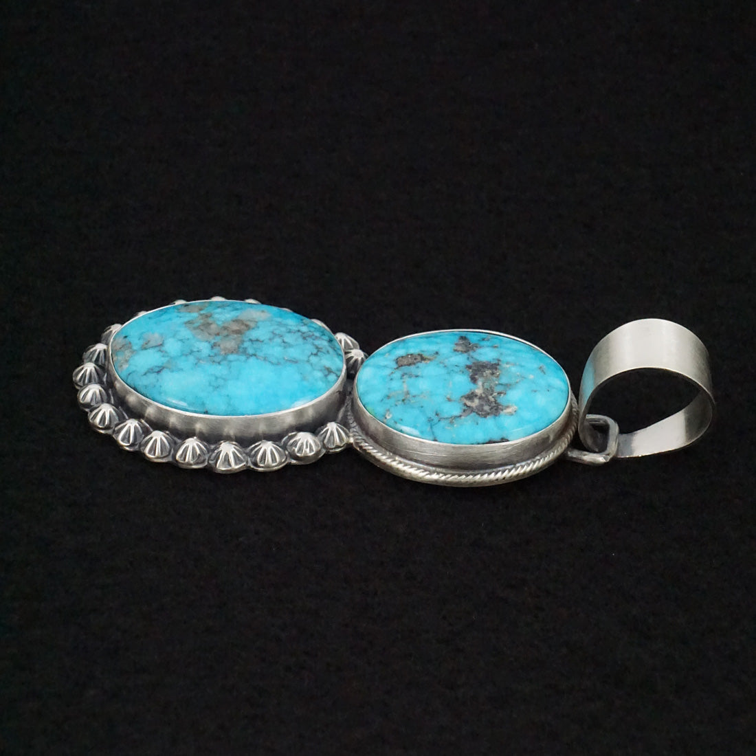 Bobby Johnson Turquoise & Sterling Silver Pendant