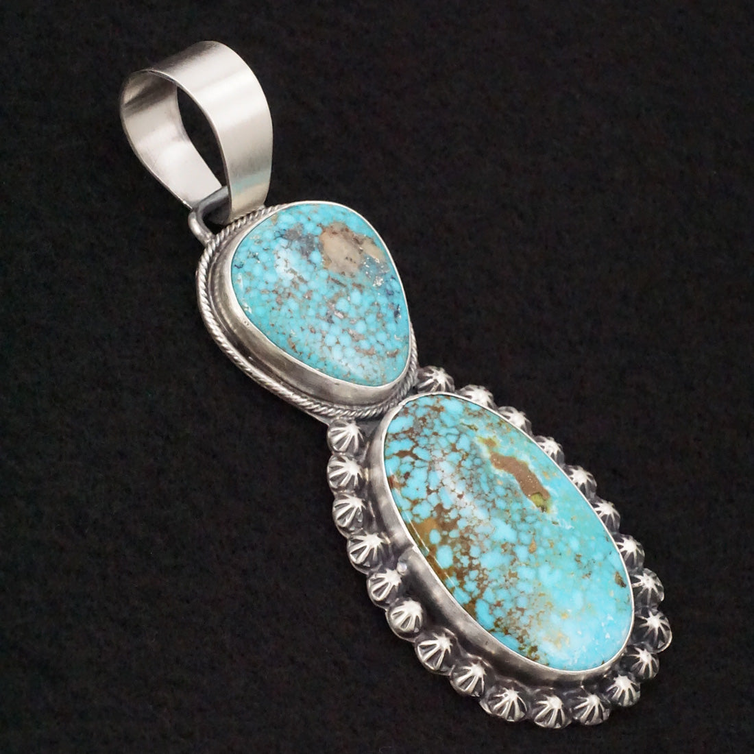 Bobby Johnson Turquoise & Sterling Silver Pendant