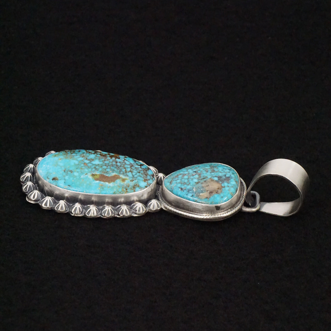 Bobby Johnson Turquoise & Sterling Silver Pendant