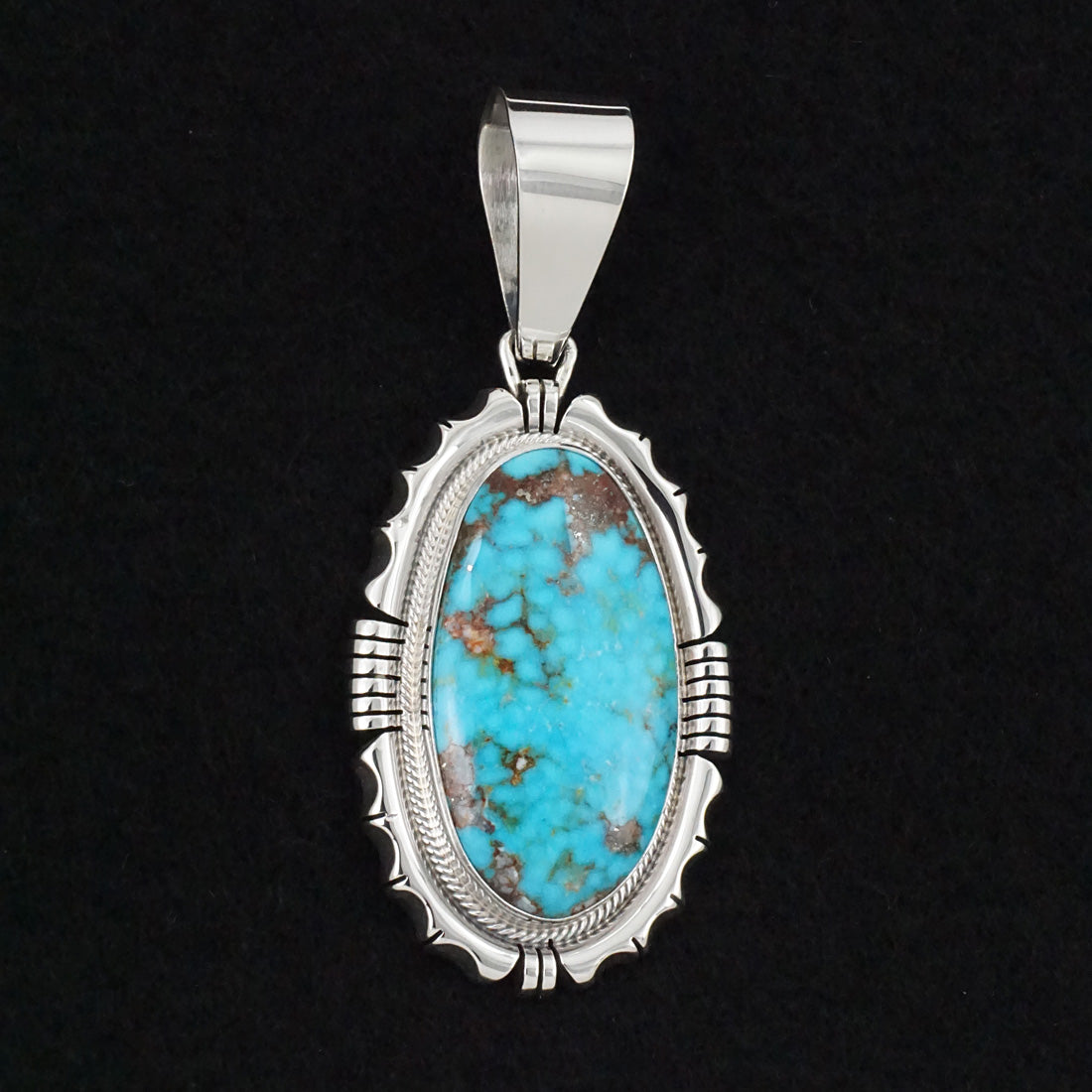 Daniel Benally Turquoise & Sterling Silver Pendant