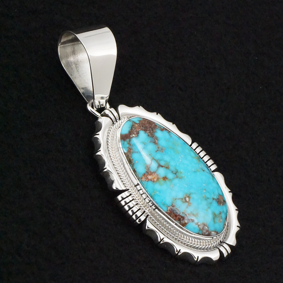 Daniel Benally Turquoise & Sterling Silver Pendant