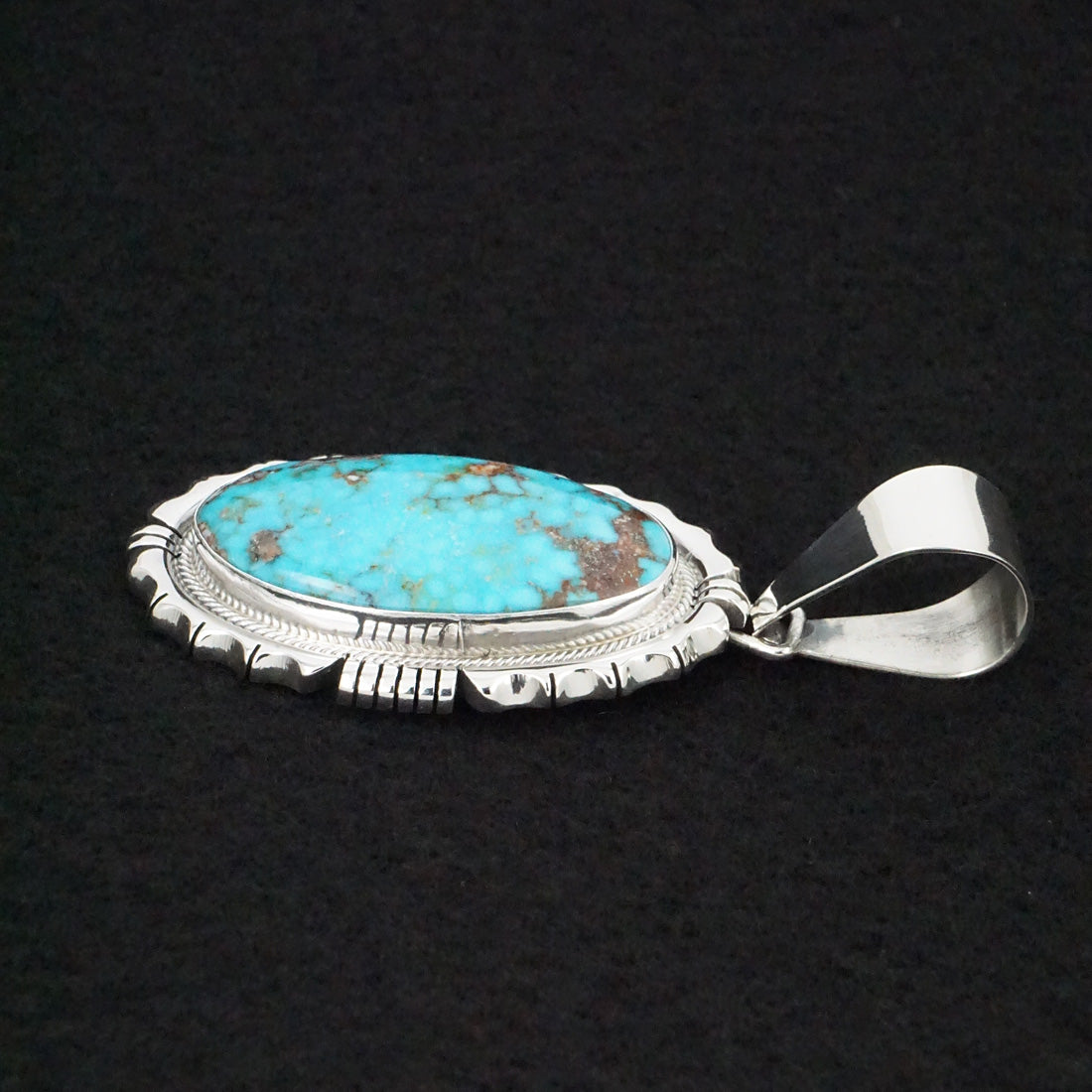 Daniel Benally Turquoise & Sterling Silver Pendant