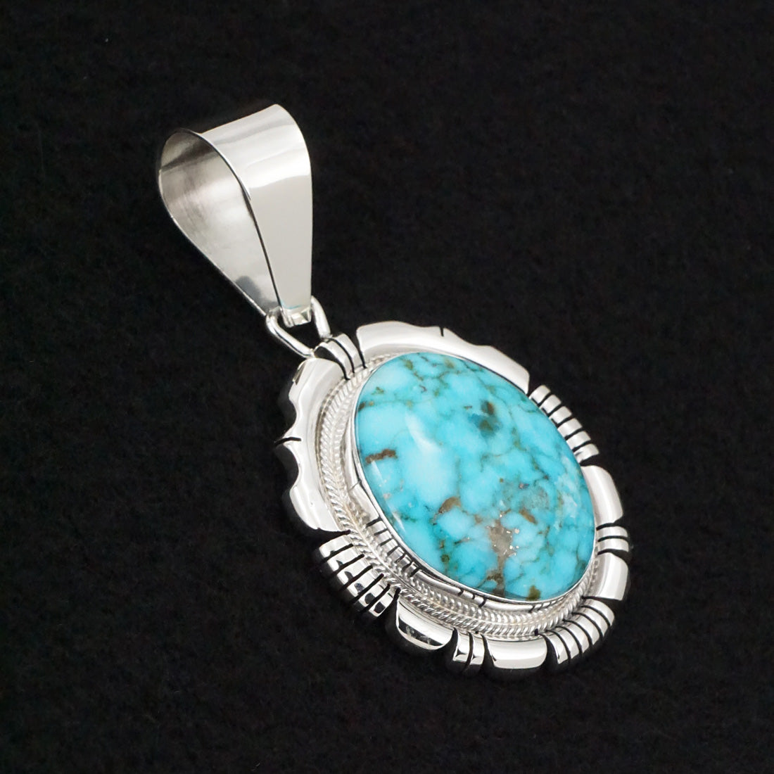 Daniel Benally Turquoise & Sterling Silver Pendant