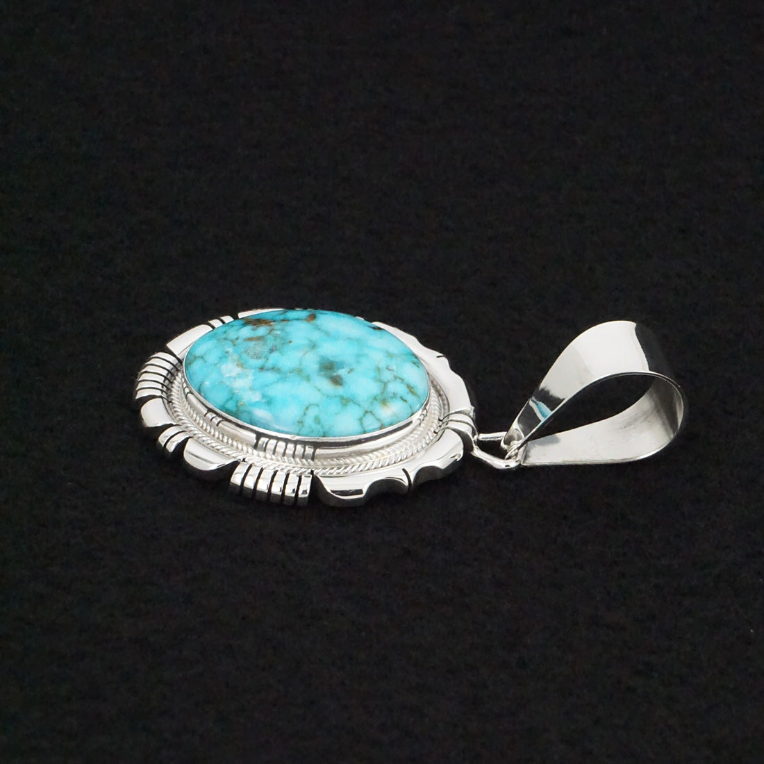 Daniel Benally Turquoise & Sterling Silver Pendant