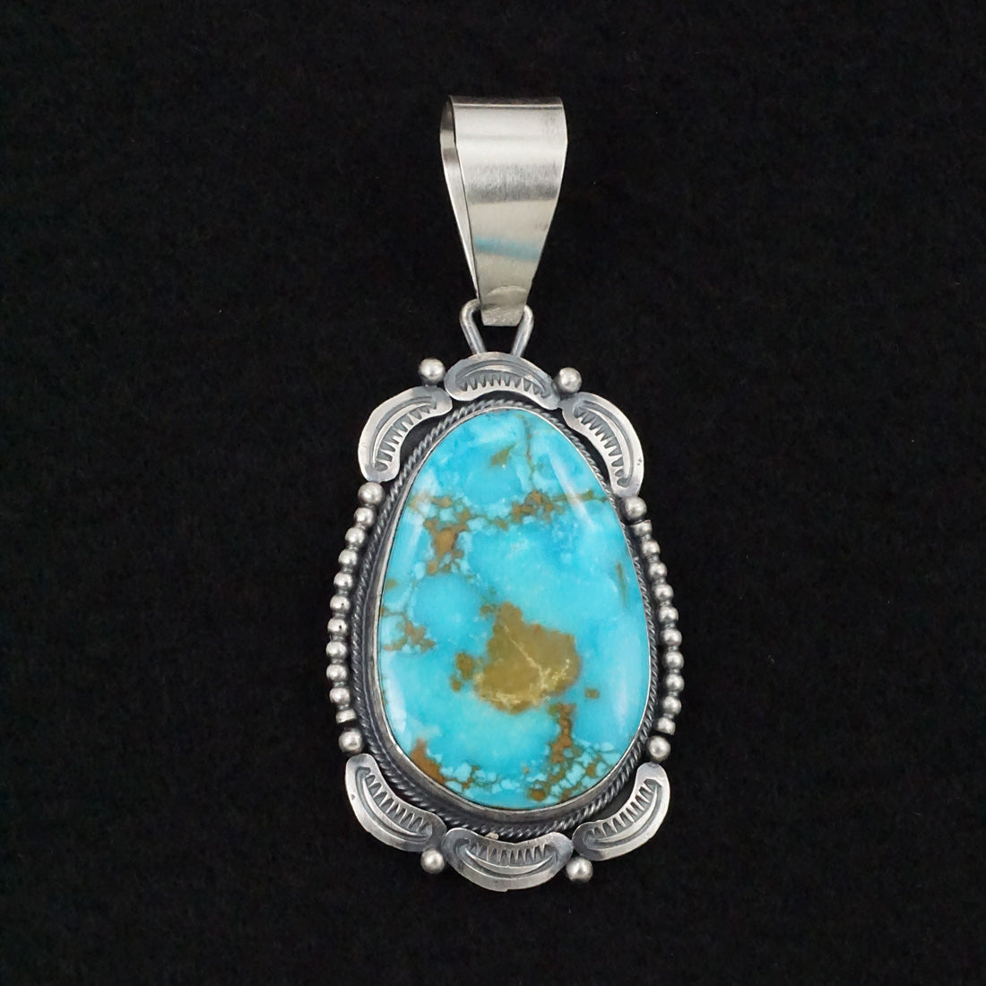 Daniel Benally Turquoise & Sterling Silver Pendant