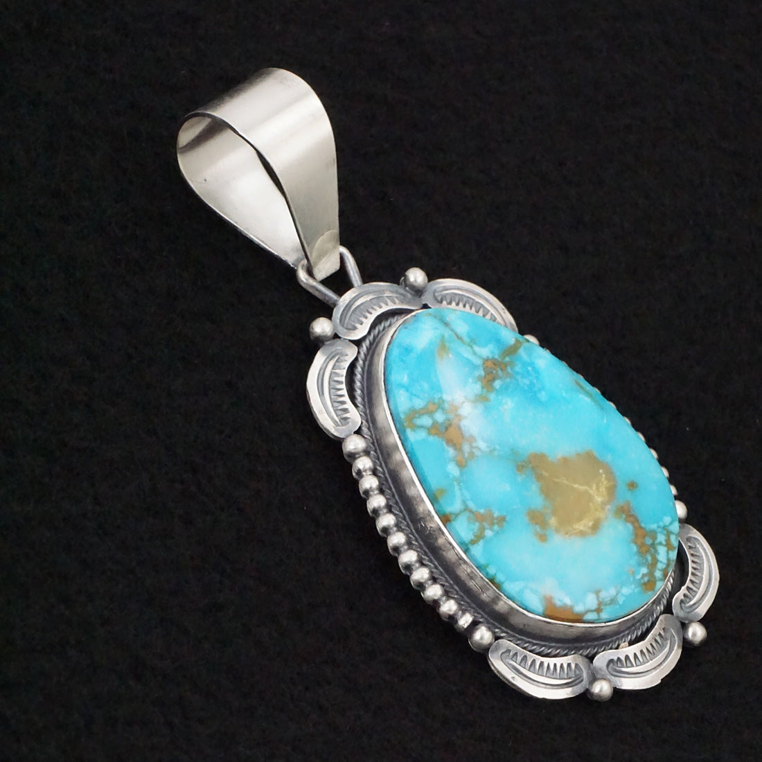 Daniel Benally Turquoise & Sterling Silver Pendant