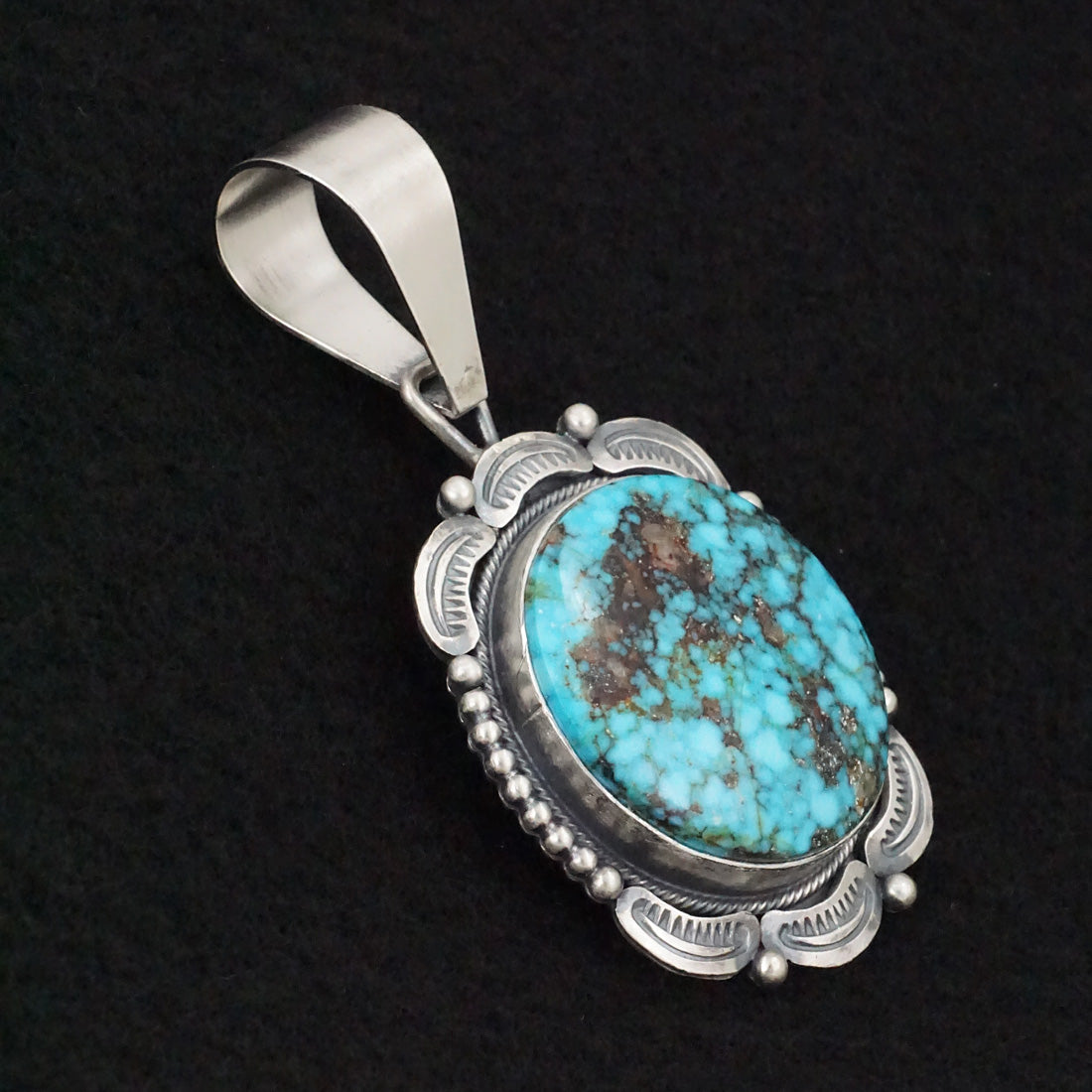 Daniel Benally Turquoise & Sterling Silver Pendant