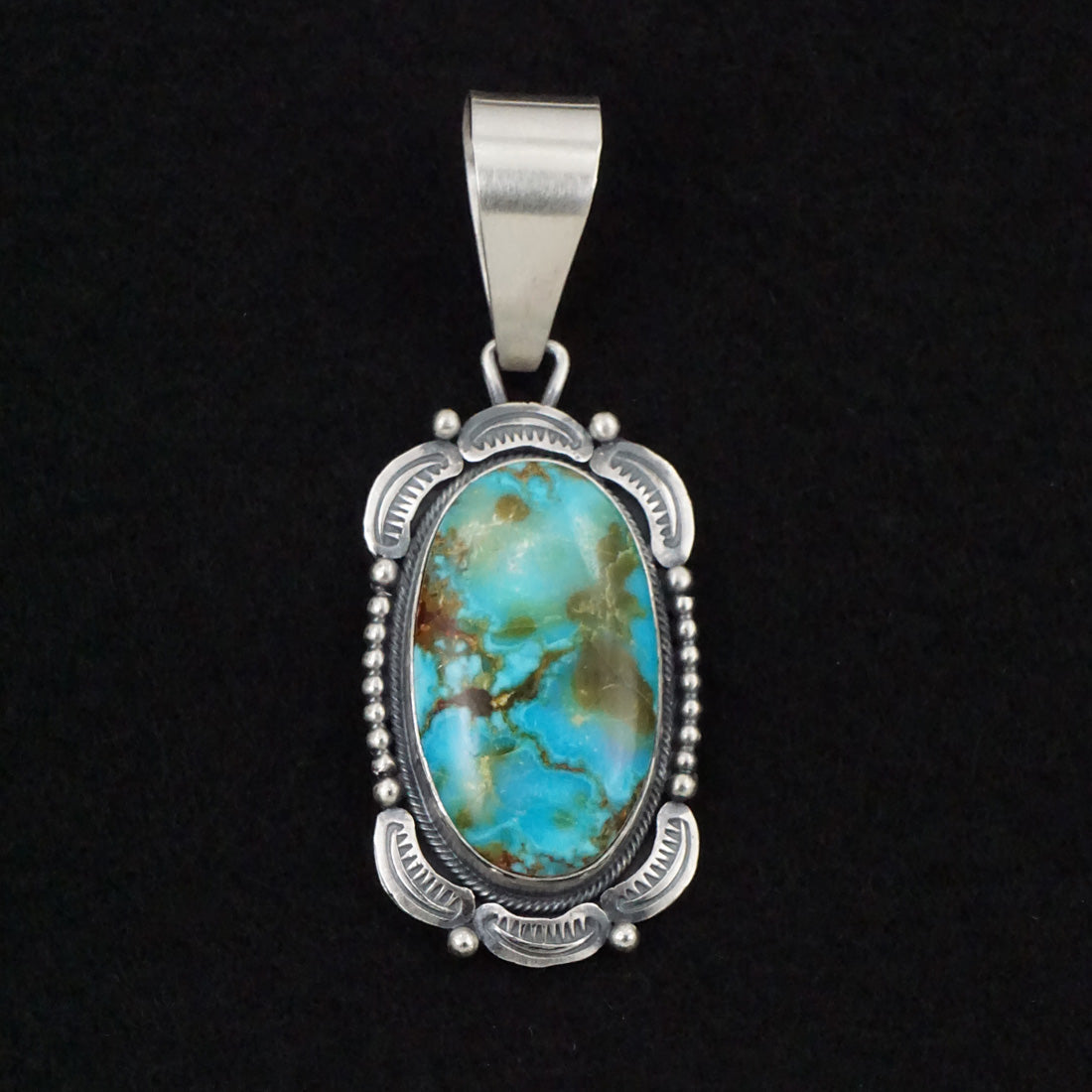 Daniel Benally Turquoise & Sterling Silver Pendant