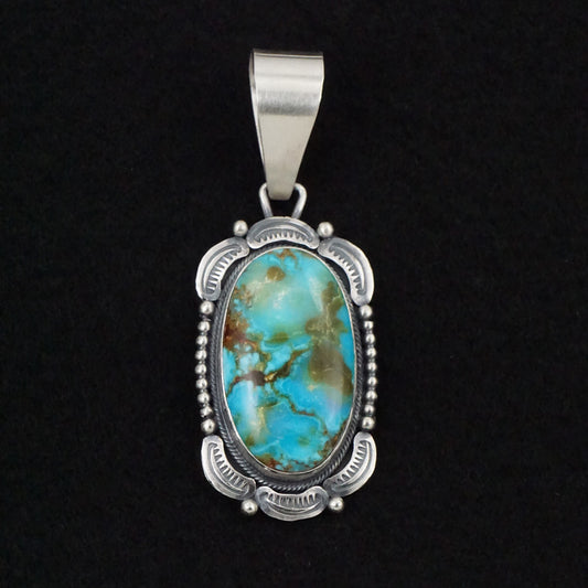 Daniel Benally Turquoise & Sterling Silver Pendant