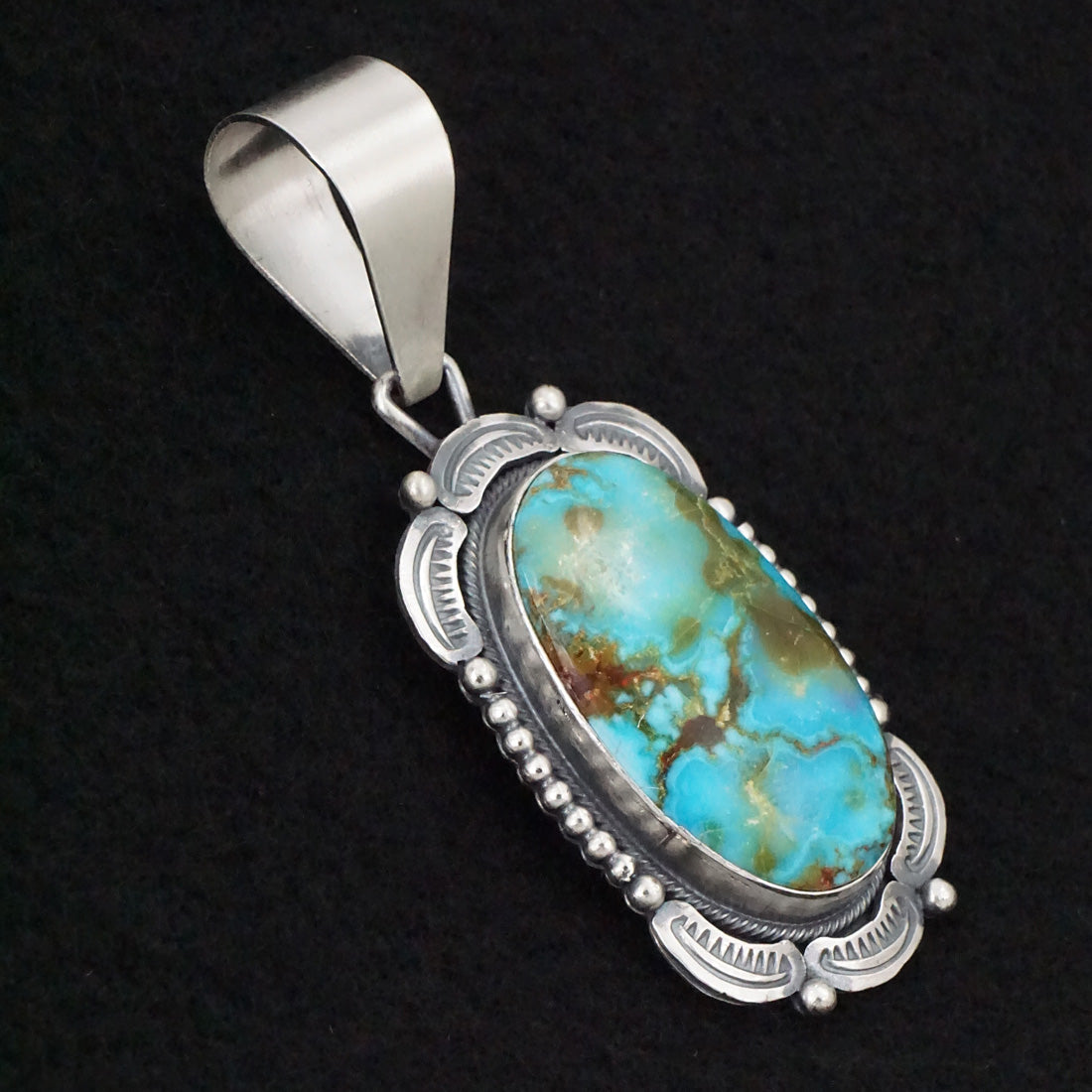 Daniel Benally Turquoise & Sterling Silver Pendant