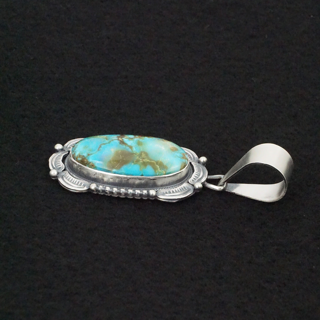 Daniel Benally Turquoise & Sterling Silver Pendant