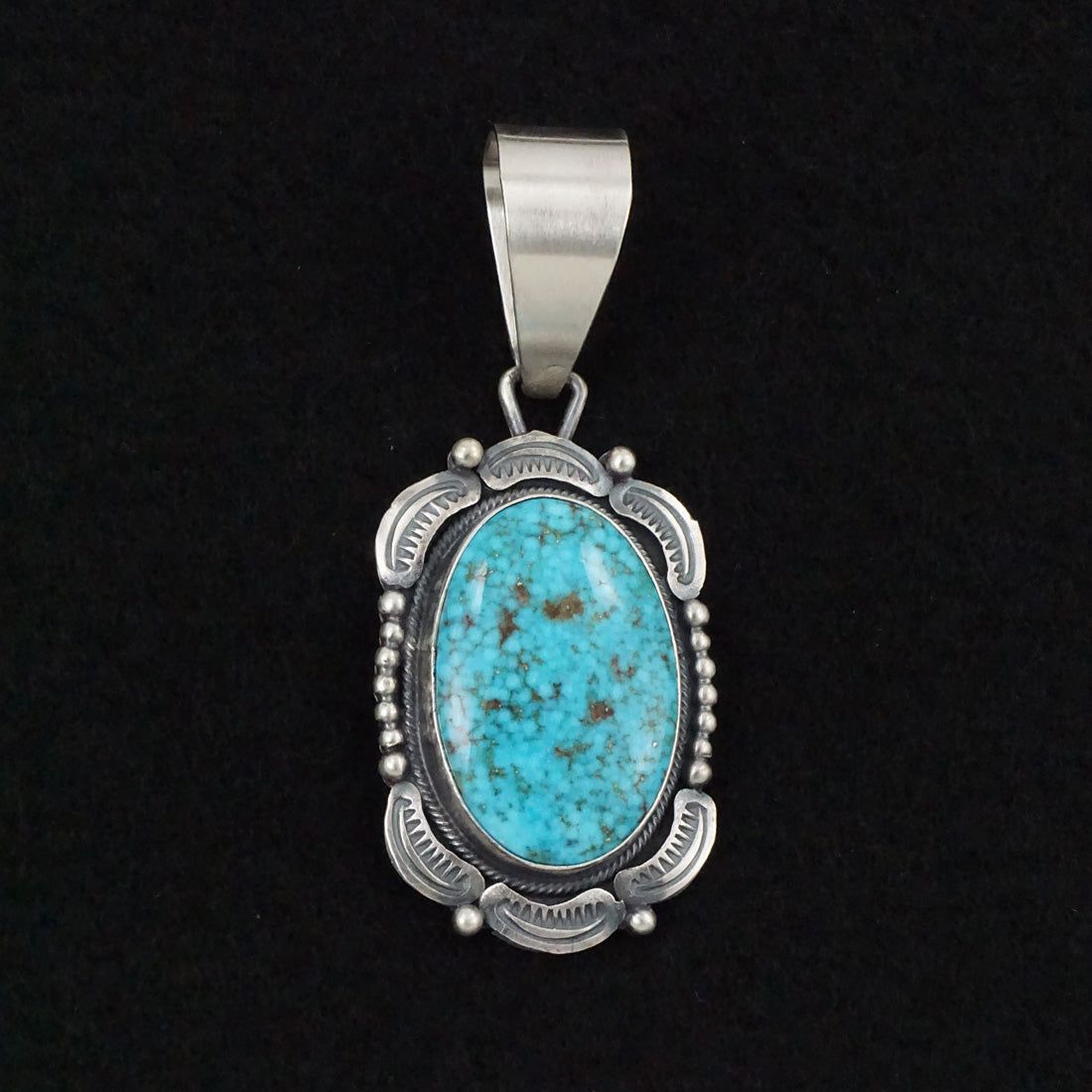 Daniel Benally Turquoise & Sterling Silver Pendant