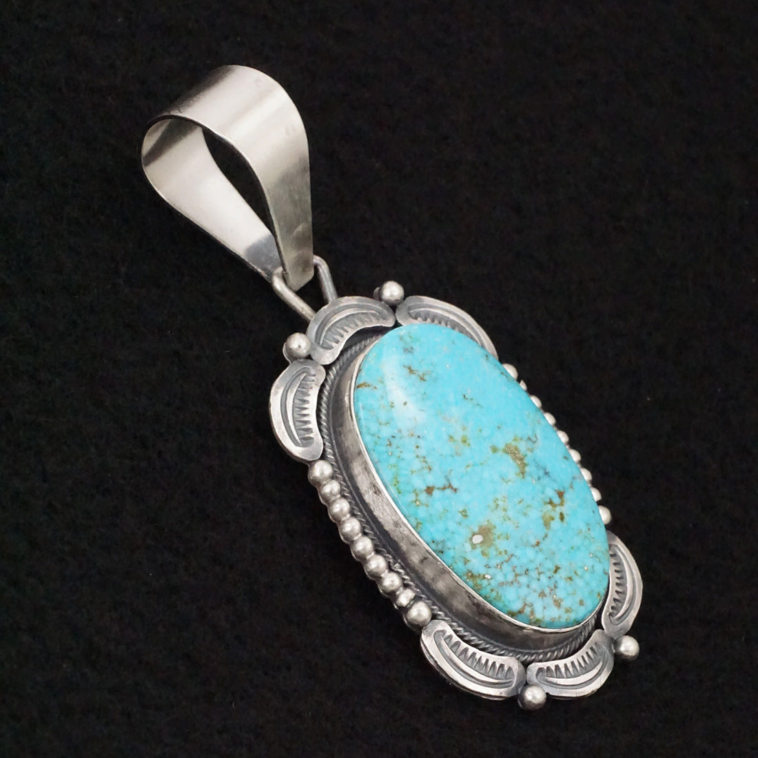 Daniel Benally Turquoise & Sterling Silver Pendant