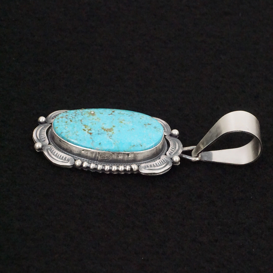 Daniel Benally Turquoise & Sterling Silver Pendant