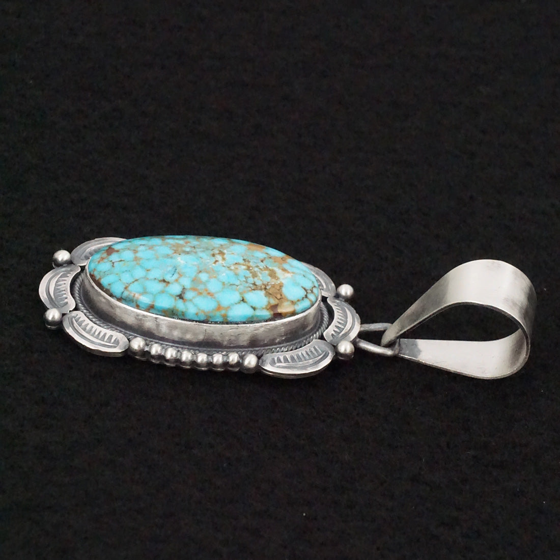 Daniel Benally Turquoise & Sterling Silver Pendant