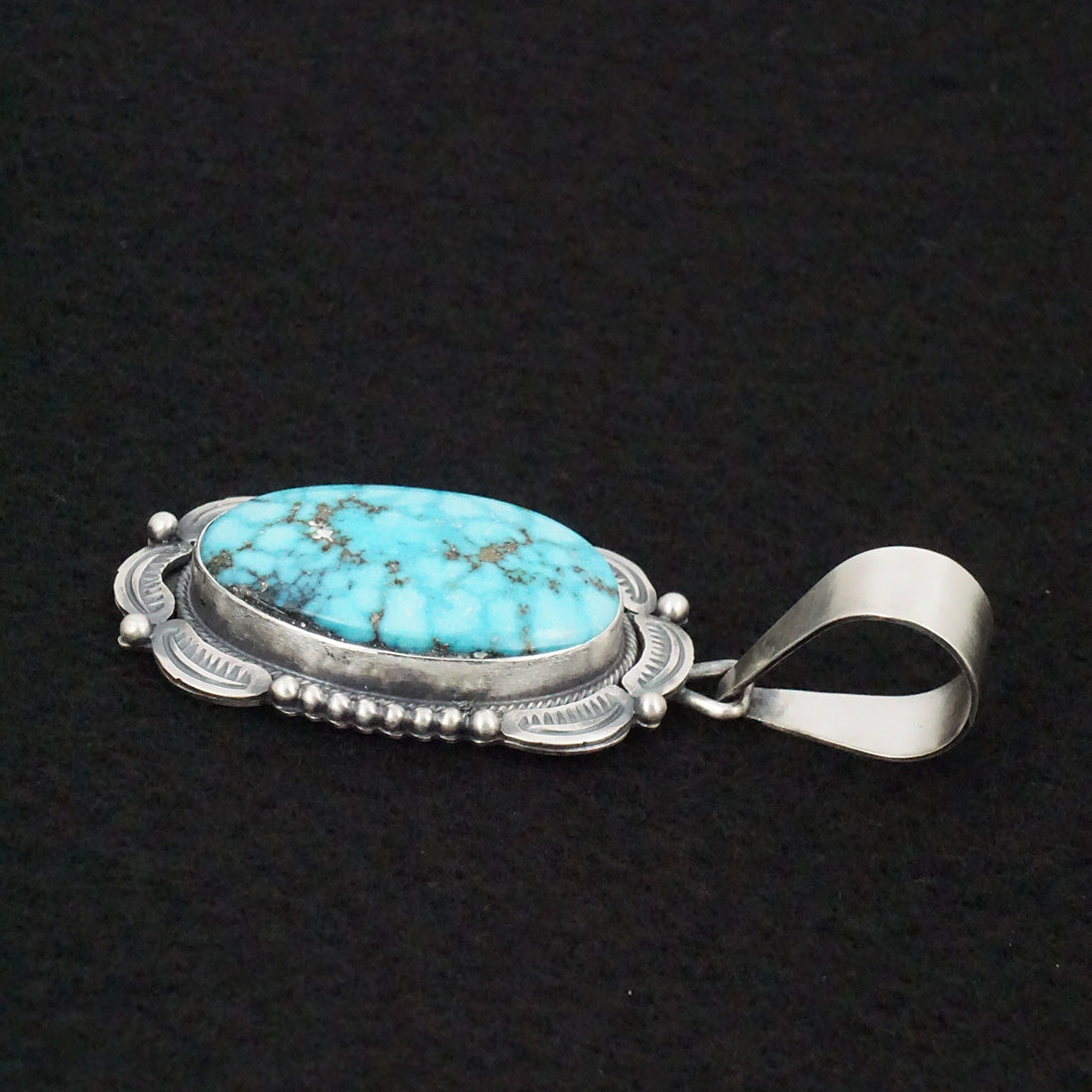 Daniel Benally Turquoise & Sterling Silver Pendant