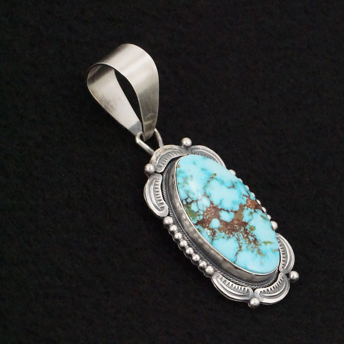 Daniel Benally Turquoise & Sterling Silver Pendant