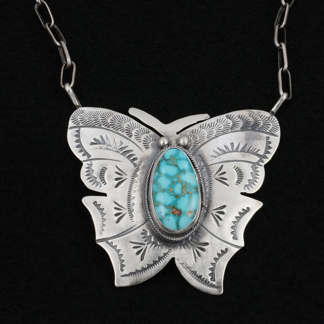 Bobby Johnson Turquoise & Sterling Silver Necklace