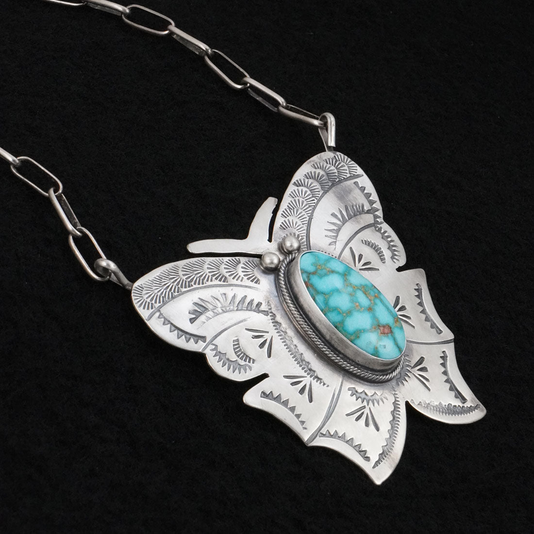 Bobby Johnson Turquoise & Sterling Silver Necklace