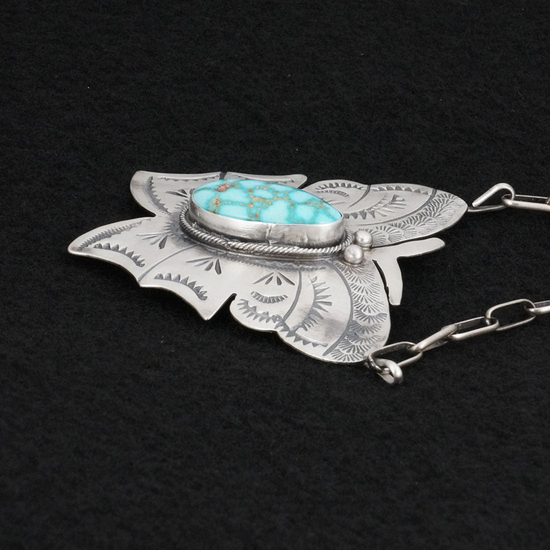 Bobby Johnson Turquoise & Sterling Silver Necklace