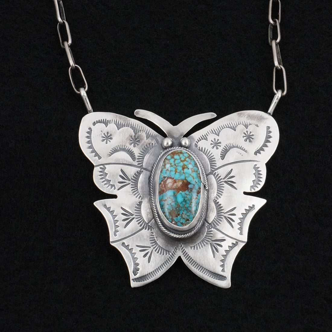 Bobby Johnson Turquoise & Sterling Silver Necklace