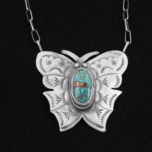 Bobby Johnson Turquoise & Sterling Silver Necklace