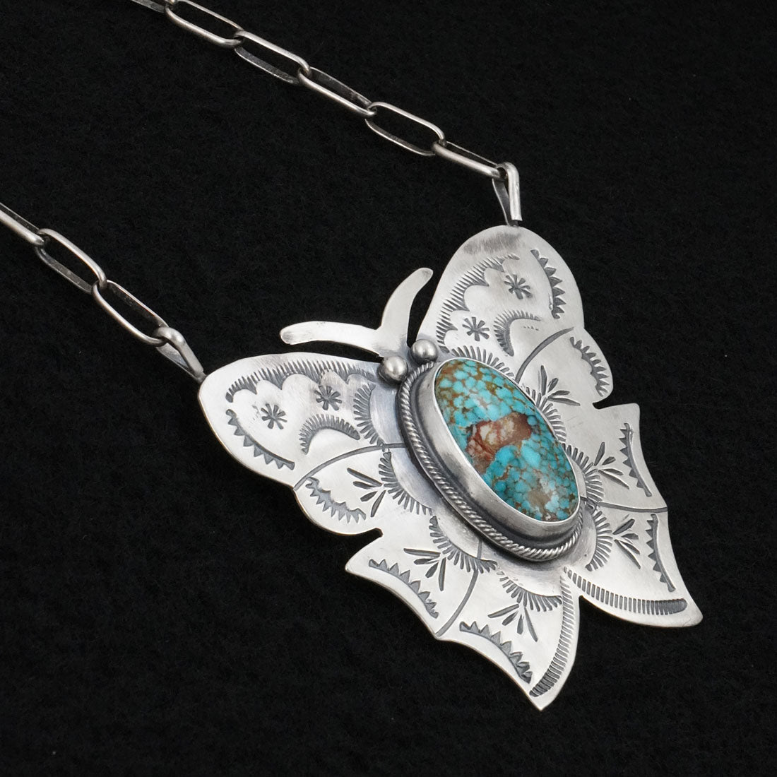 Bobby Johnson Turquoise & Sterling Silver Necklace