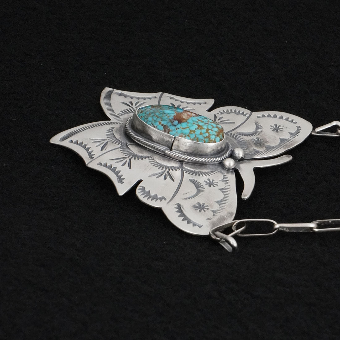 Bobby Johnson Turquoise & Sterling Silver Necklace