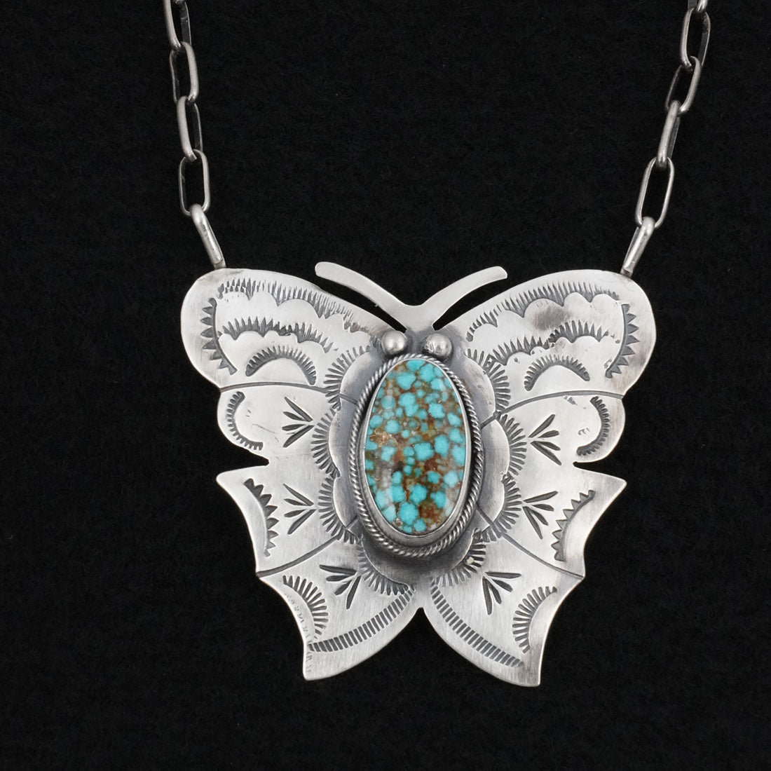 Bobby Johnson Turquoise & Sterling Silver Necklace