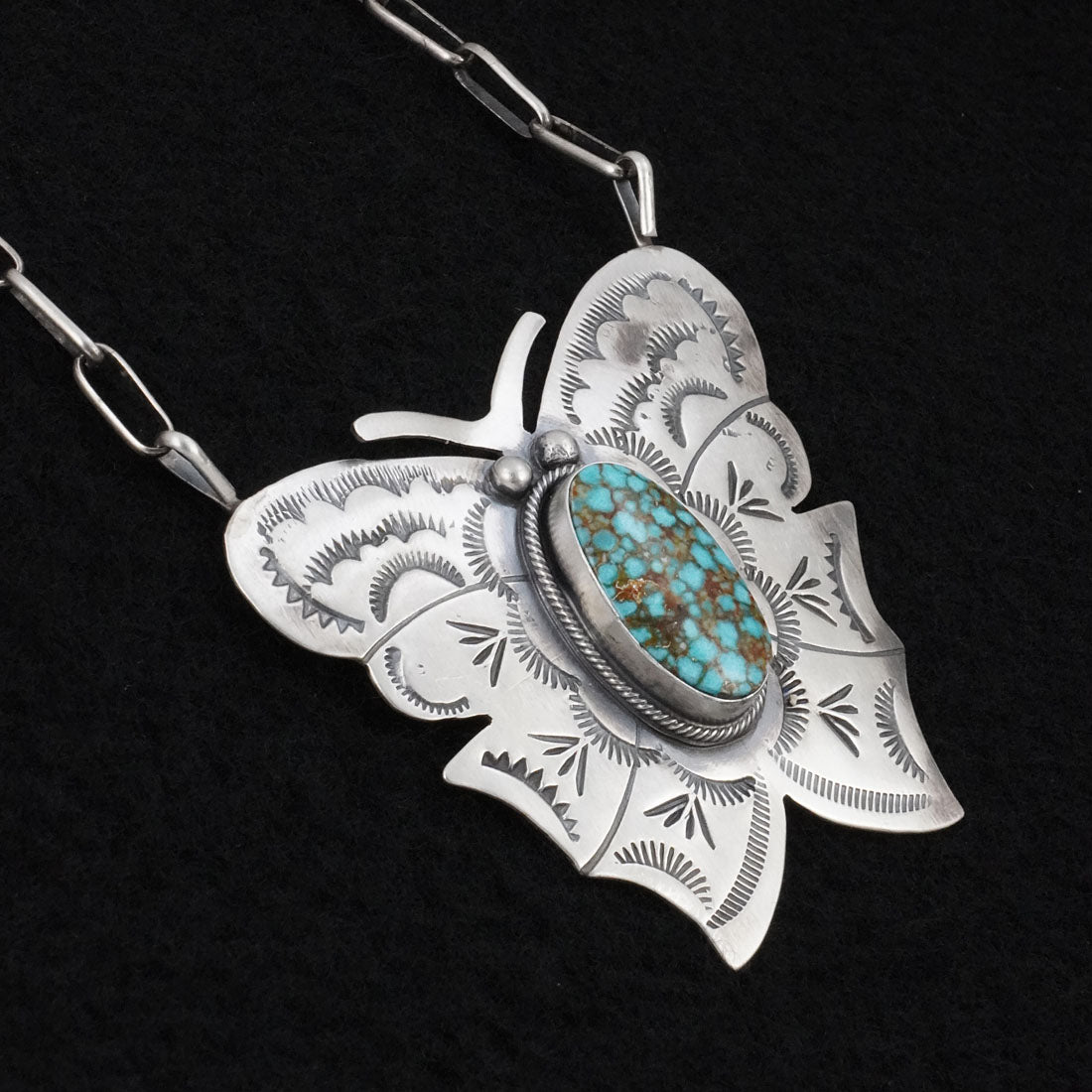 Bobby Johnson Turquoise & Sterling Silver Necklace