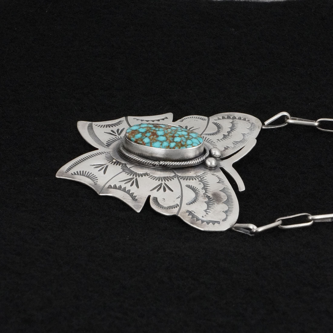 Bobby Johnson Turquoise & Sterling Silver Necklace