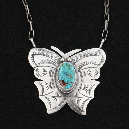 Bobby Johnson Turquoise & Sterling Silver Necklace